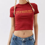 Urban Outfitters UO Let’s Hang Out Shrunken Tee Photo 0