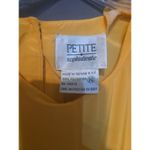 Petite Sophisticate Gold Blouse, Women's Size 10, Short Sleeve Career Casual Top Photo 2