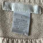 Design History  sweater, size L. This beige & white sweater is in great shape. Photo 1