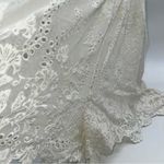 Zimmermann Off-White Women's Embroidered Eyelet Silk Romper w/Spaghetti Straps-0 Photo 4