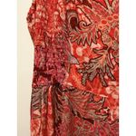 Free People FP Intimately Forever Yours Smocked Slip Dress Red Floral Maxi Dress Medium M Photo 3
