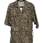Tory Burch NWT Reva Leopard Shirt Dress Animal Print Pockets Mini Dress Size 6 Photo 2