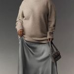 Anthropologie Long-Sleeve Twofer Sweater Slip Midi Dress Photo 3