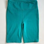 J.Crew Weekend Cotton Stretch High Rise Bike Shorts (Teal) - XS Photo 1