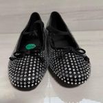 Seychelles Black Rhinestone Embellished Slip On Round Tow Ballet Flats 7.5 Photo 4