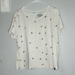 prAna boxy graphic novelty print shirt top camping trees outdoor theme small Photo 0