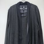 Catherines Any Wear Black Gray Twist Tank Top Open Chiffon Back Cardigan 4X Photo 2