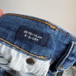 Gap  Denim Dark Wash Blue 5” Jean Shorts Mid Rise Womens 26 Casual Summer Photo 5