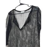 Jordan Taylor  Y2K Black Sequin Sheer Swim Cover‎ Size M Photo 5