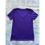 Nike Purple The Tee Dri Fit Short Sleeve V Neck Athletic Cut Women's Medium Photo 1