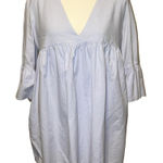 ZARA Trafaluc Collection Babydoll Romper Mini Dress Pale Lavender Cotton Size M Photo 0