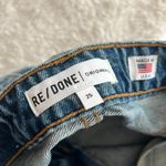 RE/DONE  90s Denim Vintage Mini Skirt Photo 4