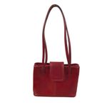 Vera Pelle Leather Shoulder Bag Tote Burgundy Classic Office Rare Made In Italy Photo 1