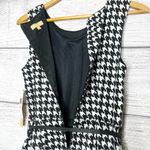 Takara NWT Black & White Houndstooth Belted Mini Dress Size 7 Photo 7