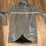 Lululemon Wrap Cardigan Jacket Charcoal Heather Snap Closure Pockets Size 4 Photo 5