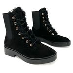 Stuart Weitzman HENLEY CHILL SUEDE SHEARLING COMBAT ANKLE BOOTS US 6 - EU 36.5 Photo 10