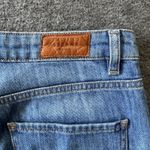 Sézane Sezane Womens Blue Solid High Rise Straight Denim Jeans Cotton Size 28 Photo 5