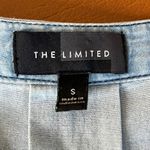 The Limited  Blue Chambray Long Sleeve Jean Shift Mini Dress Size Small Tie Waist Photo 5