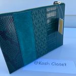 Michael Kors MK JST XL Zip Clutch Wristlet - Racing Green Photo 1
