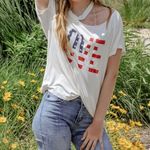 Vine & Love Patriotic “LOVE” Graphic Tee‎ Photo 7