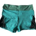Green Scrunch Side Mesh Lifting Workout Active Legging Shorts Size XXL Photo 1