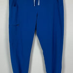 FIGS  Technical Collection Zamora Cobalt Blue Jogger Scrub Pants‎ Size L Women's Photo 0