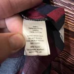 Paraphrase Knee length Sheer Plaid Skirt. Size Medium. Black Photo 5