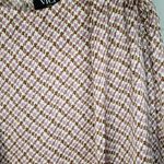 VICI Collection Purple Brown Houndstooth Print Blouse Large Photo 6