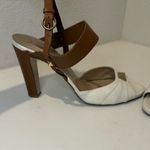 Valentino Garavani Macrostud Rockstud High Heel Sandals Tan White Open Toe 41 Photo 10