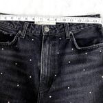 Reformation  Pacific Black Studded Harley High Rise Slim Straight Jeans 29 Photo 9