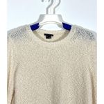Theory Jaidyn Veiling Boucle Sweater Wool Blend Pullover Ivory Cream Size Medium Photo 4