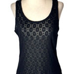 Rag and Bone Rag &‎ Bone Tank Top Women XS Black Geometric Sheer Whimsigoth Gothic Athleisure Photo 0
