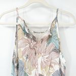 Lungo L'arno Women 100% Linen Beachy Leaf Floral Tropical Print Dress Size S Blue Photo 8