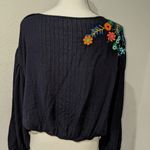 Free People  Up and Away Embroidered Floral Blouse Photo 2