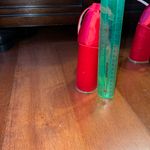 Top Moda Red Platform Chunky Heels Photo 5