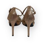 Steve Madden Red Carpet Glittery Ankle Strap Stiletto Heel Sandals Rose Gold Photo 4