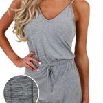Love Culture  cami romper Women’s size medium gray shorts sleeveless Photo 0