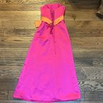 Alfred Angelo  Pink and Orange strapless gown, size 2 C30 Photo 4