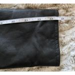 VTG Gianfranco Ferre Black Leather Jacket Italian Metal Buttons Collector Sz 10 Photo 8