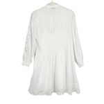 Madewell Pintucked Eyelet Mini Dress White XS NWT Clean Girl Quiet Luxury Photo 11