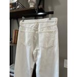 Goldsign Myra Straight Leg High Rise Jean Calla White Womens Size 28 Photo 9