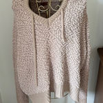 POL  oversized teddy texture tan hoodie size M 65% cotton Photo 0
