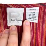 Roaman’s Cotton Linen Blend Striped Multicolor Dress Photo 1