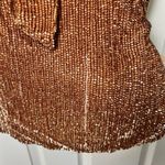 Retrofête Retrofete Sequins One Shoulder Bronze Velvet Waist Tie Ella Mini Dress L Photo 4