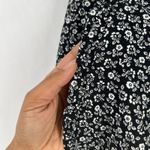 Kate Spade Pants Women 10 Black White Cotton Floral Tapered Leg Preppy High Rise Photo 4