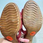 Mariella Italian Suede Leather Sandals Block Heel Burgundy Red Size 9.5 Fall Photo 13