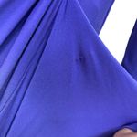 Ralph Lauren Lauren Dress Womans 8 Blue Long Sleeve Sheath Maxi Evening Gown Photo 3