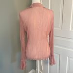 Apt. 9 Vintage  Pink Frilly Blouse size Large Bell Sleeve Cutesy Cottagecore Photo 2