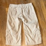 Old Navy Old Navy Beige Corduroy Cargo Capris Adjustable Waist Photo 3