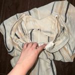 Free People  Cream and Black Striped Jumpsuit Photo 6